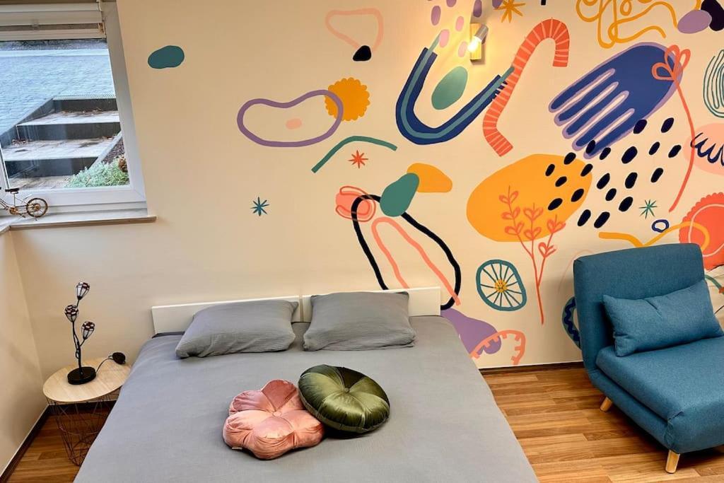La Fresque D'Heloise - Appartement 1 Chambre 2 Lits Doubles Péruwelz Dış mekan fotoğraf