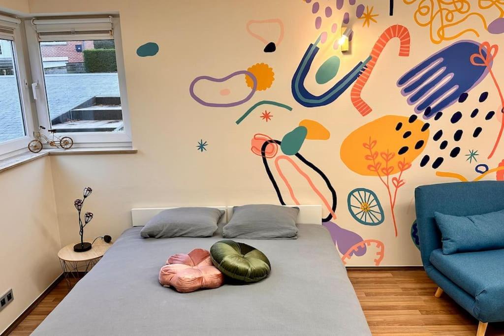 La Fresque D'Heloise - Appartement 1 Chambre 2 Lits Doubles Péruwelz Dış mekan fotoğraf